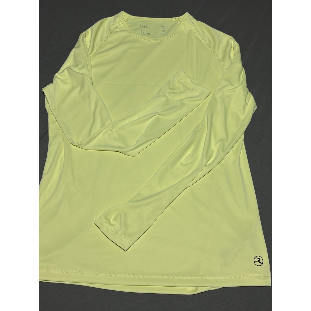 Reel Life Womens XL Yellow Long Sleeve Sun Shirt Surfboard